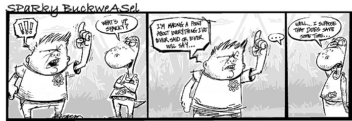 Sparky Buckweasel comic strip 02/15/09
